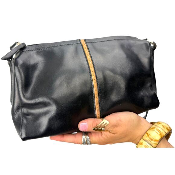 90's designer FRANCESCO BIASIA genuine leather shoulder bag - Picture 8 of 8